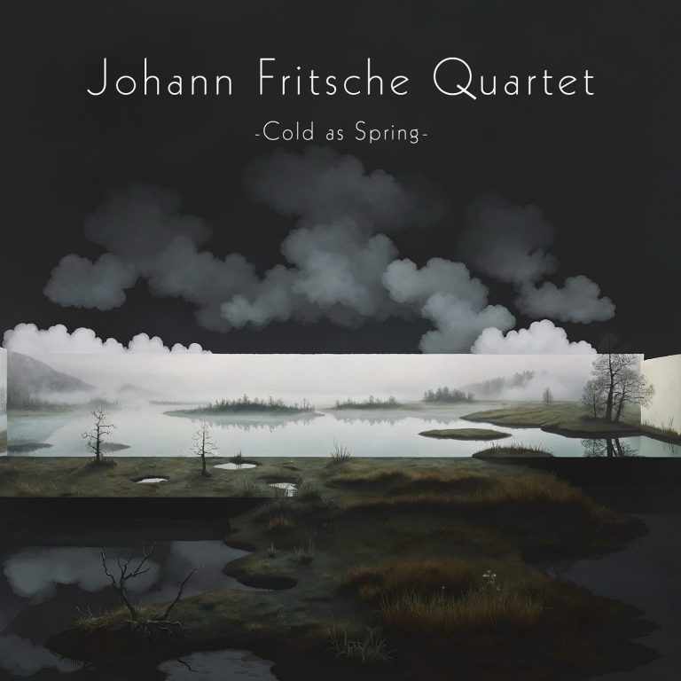 Cold As Spring Cover animated abstract swamp landscape with clouds